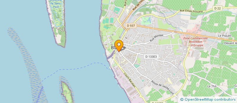 localisation de l'entreprise LA MAISON SILVA à BLAYE