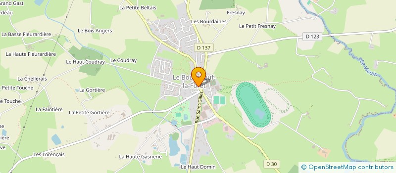 localisation de l'entreprise LA MAISON SOLIDAIRE DU BOURGNEUF à LE BOURGNEUF-LA-FORET