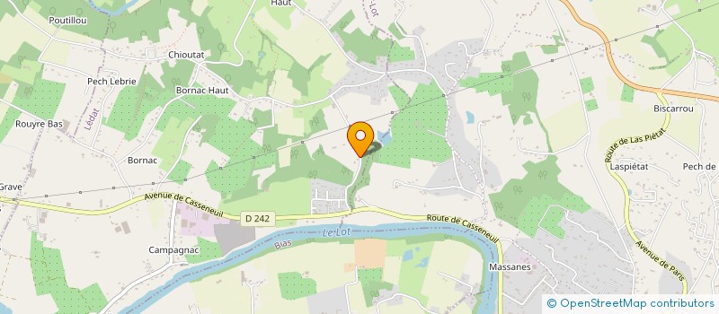 localisation de l'entreprise LA MAISON SUR LA RIVE  LE LEDAT