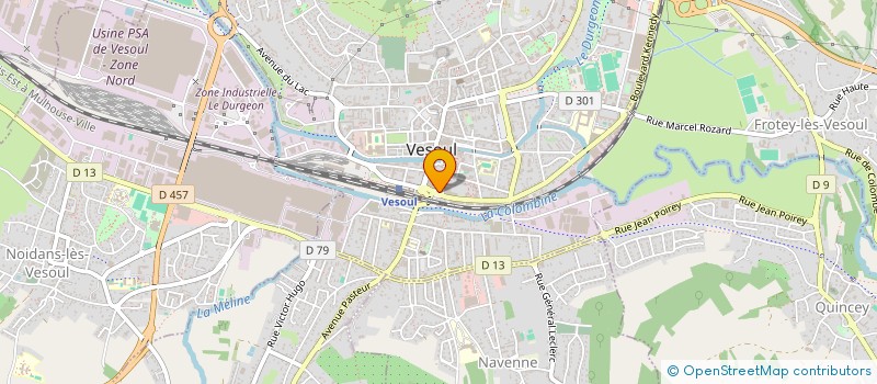 localisation de l'entreprise LA MAISON SUR LE TOIT à VESOUL