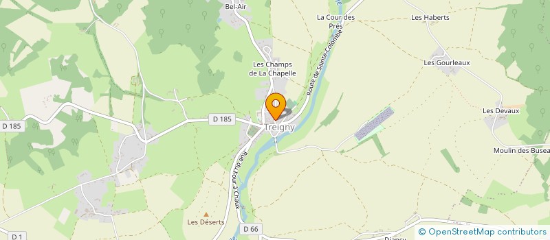localisation de l'entreprise LA MAISON VAGABONDE à SAINT-SAUVEUR-EN-PUISAYE