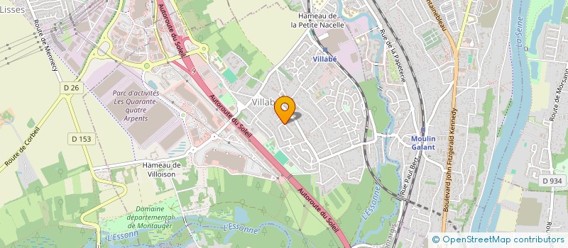 localisation de l'entreprise LA MAISON VERTE  VILLABE