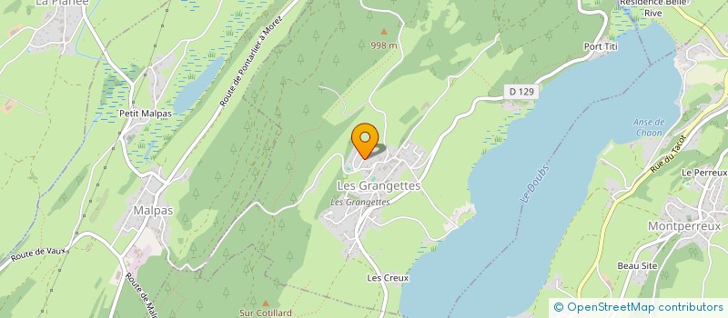 localisation de l'entreprise LA MAISON VERTE  LES GRANGETTES