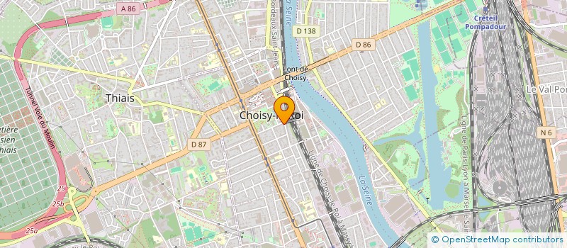 localisation de l'entreprise LA MAISON VERTE à CHOISY-LE-ROI