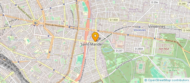 localisation de l'entreprise LA MAISONNADE  SAINT-MANDE