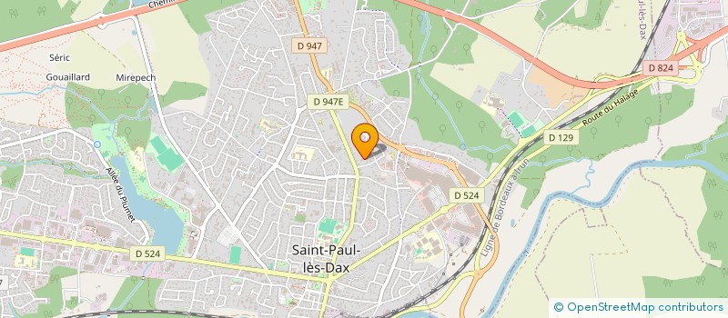 localisation de l'entreprise LA MAISONNEE  SAINT-PAUL-LES-DAX