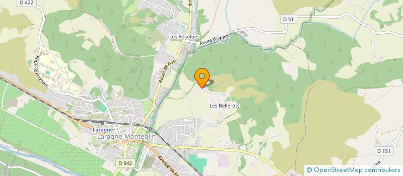 localisation de l'entreprise LA MAISONNETTE  LARAGNE-MONTEGLIN