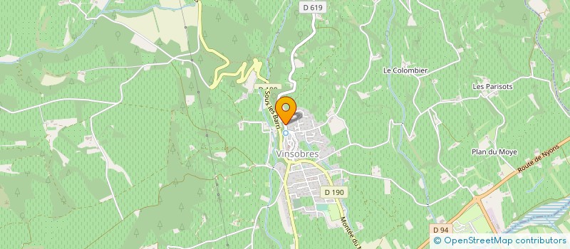 localisation de l'entreprise LA MAISONNETTE  VINSOBRES