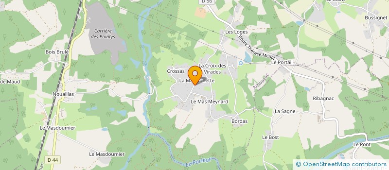 localisation de l'entreprise LA MAISONNETTE DELLIER  AMBAZAC