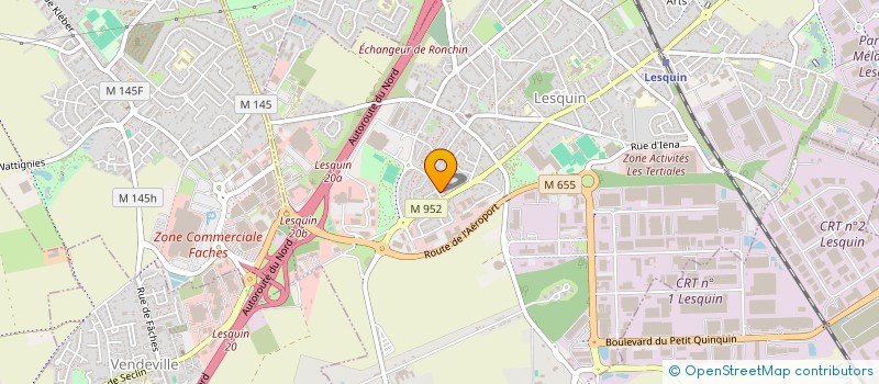 localisation de l'entreprise LA MAISONNETTE MOTTE DE LESQUIN à LESQUIN