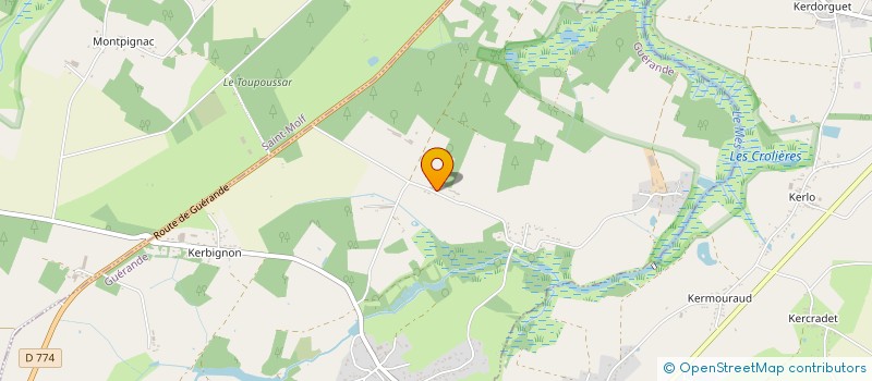localisation de l'entreprise LA MAISONNEUVE à GUERANDE