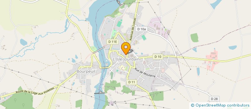 localisation de l'entreprise LA MAIZON  L'ISLE-JOURDAIN