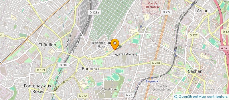 localisation de l'entreprise LA MAIZON DE LUMIERE à BAGNEUX