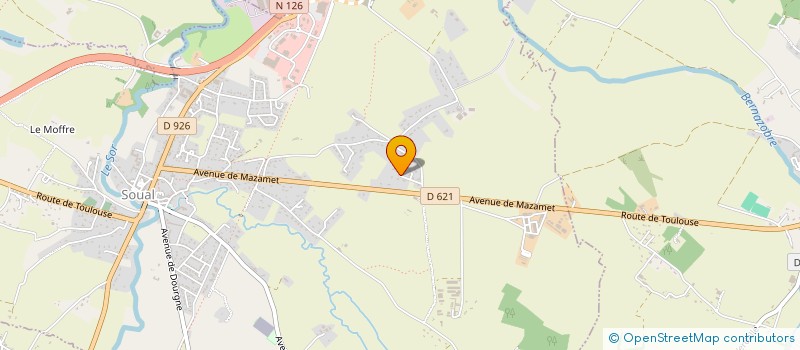 localisation de l'entreprise LA MAIZOU  SOUAL