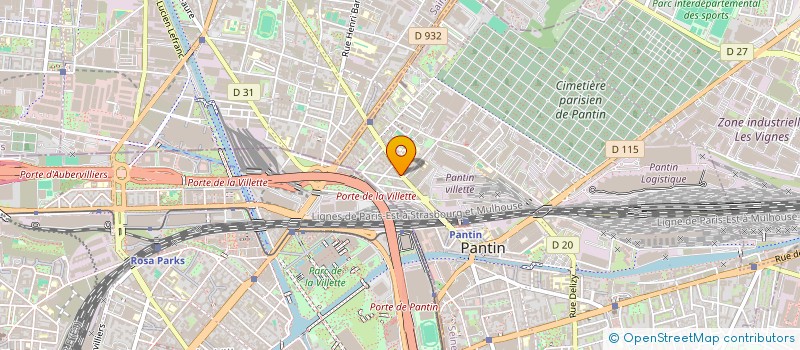 localisation de l'entreprise LA MAJESTE  PANTIN