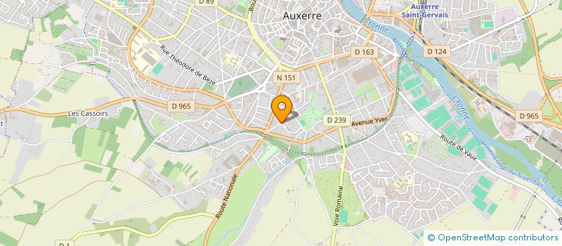 localisation de l'entreprise LA MAJEURE COMPAGNIE  AUXERRE