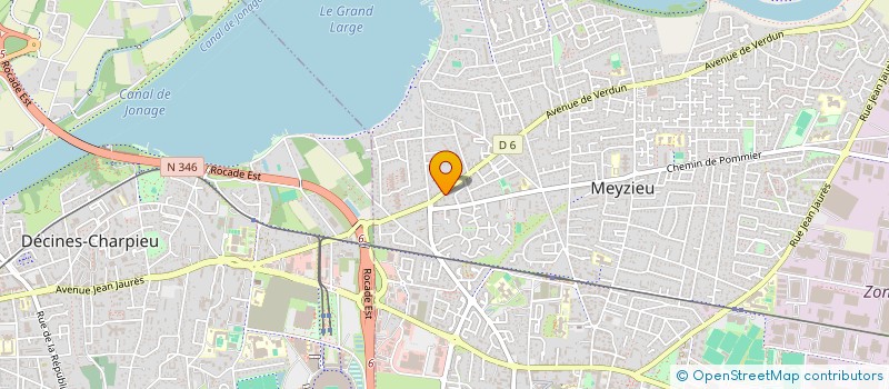 localisation de l'entreprise LA MAJOLANE  MEYZIEU