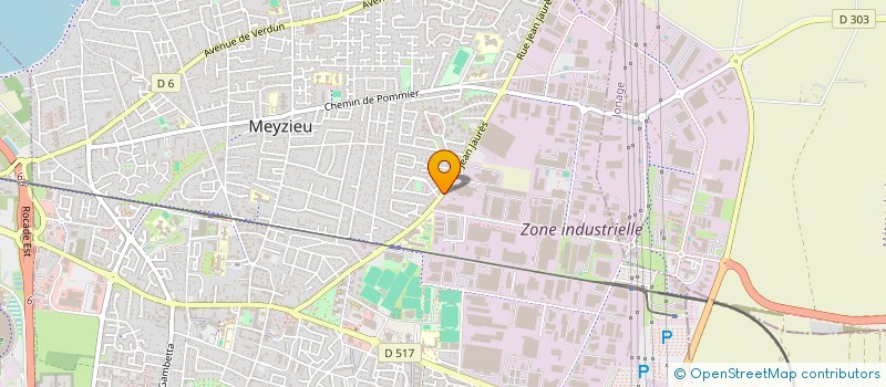 localisation de l'entreprise LA MAJOLANE  MEYZIEU