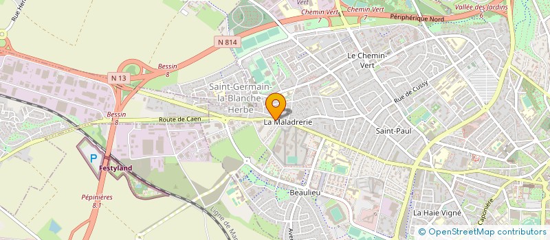 localisation de l'entreprise LA MALADRERIE à CAEN