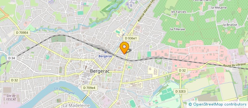 localisation de l'entreprise LA MALADRERIE à BERGERAC