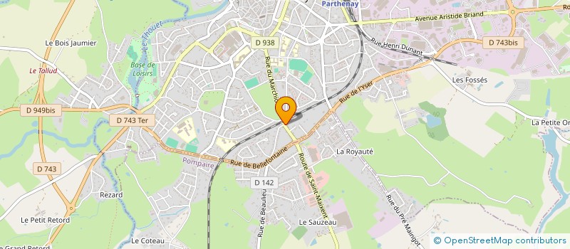 localisation de l'entreprise LA MALADRERIE  PARTHENAY