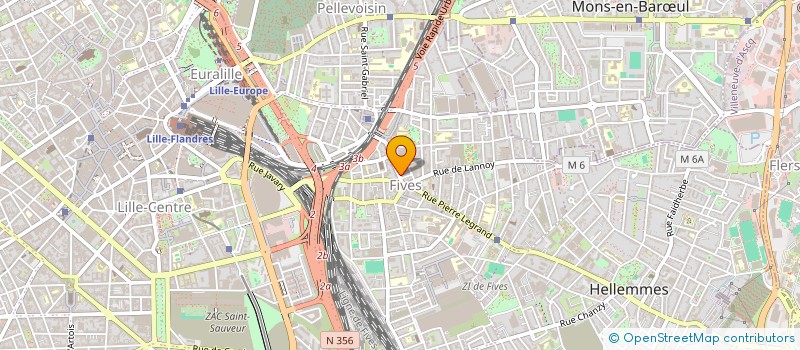 localisation de l'entreprise LA MALAGUA à LILLE