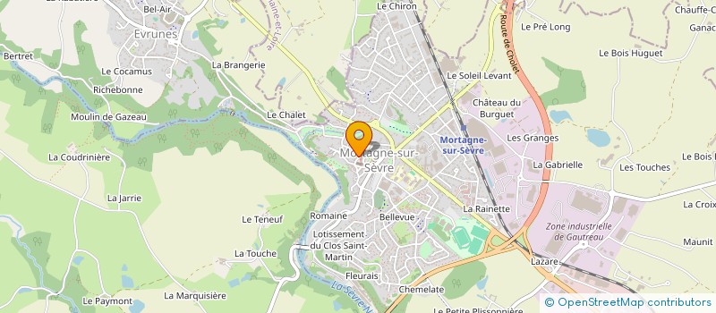localisation de l'entreprise LA MALAURENTAISE à SAINT-LAURENT-SUR-SEVRE