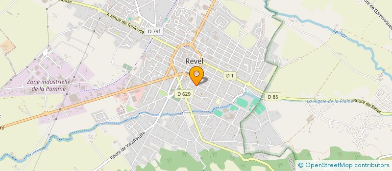 localisation de l'entreprise LA MALESHERBOISE  REVEL