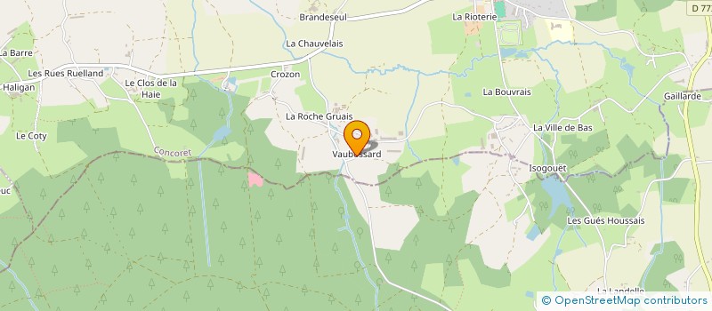 localisation de l'entreprise LA MALETTE  CONCORET