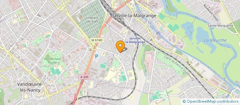 localisation de l'entreprise LA MALGRANGE  JARVILLE-LA-MALGRANGE