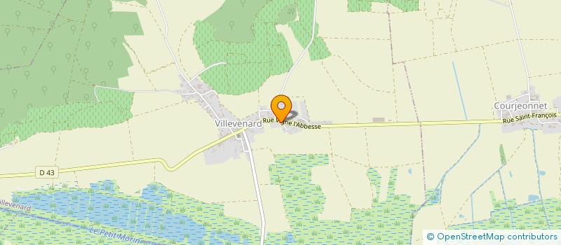 localisation de l'entreprise LA MALINAE  VILLEVENARD