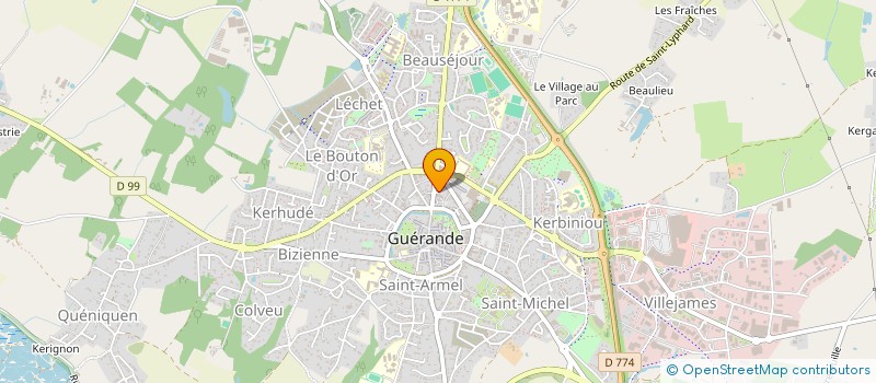 localisation de l'entreprise LA MALINE  GUERANDE