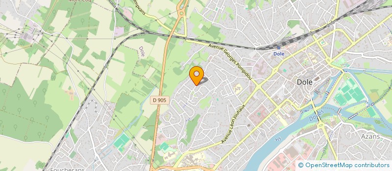 localisation de l'entreprise LA MALISSONE à DOLE