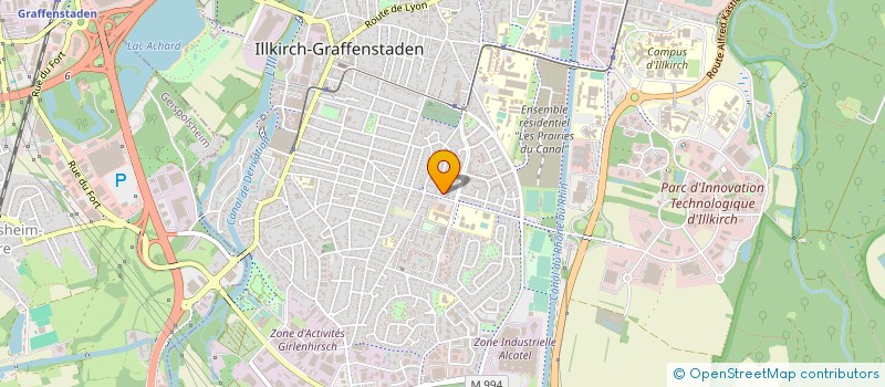 localisation de l'entreprise LA MALLE A PAINS  ILLKIRCH-GRAFFENSTADEN