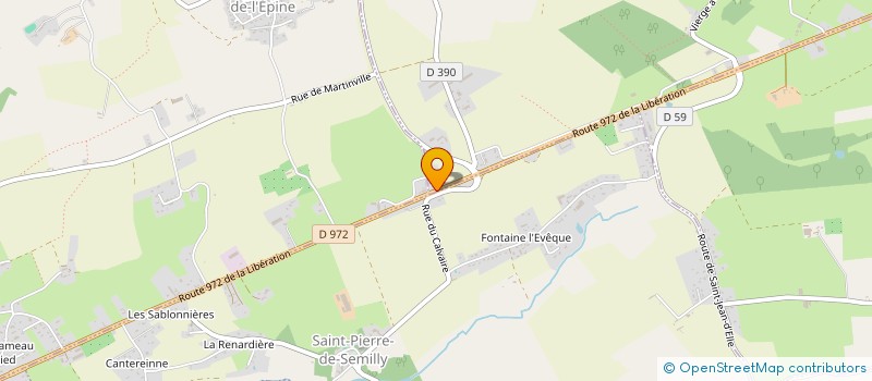 localisation de l'entreprise LA MALLE AUX FRIPONS  SAINT-GEORGES-D'ELLE