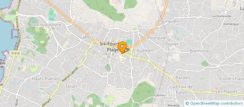 localisation de l'entreprise LA MALLE AUX TRESORS à SIX-FOURS-LES-PLAGES