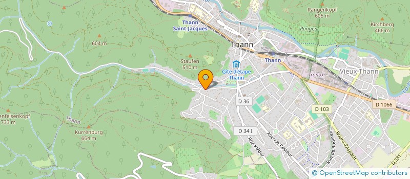 localisation de l'entreprise LA MALLE AUX VOYAGES  THANN