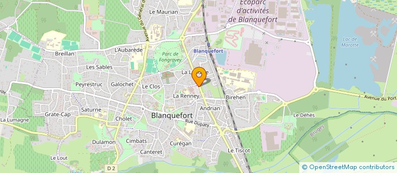 localisation de l'entreprise LA MALLE COIFFEE à BLANQUEFORT