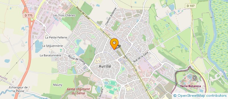 localisation de l'entreprise LA MALLE ENCHANTEE  AVRILLE