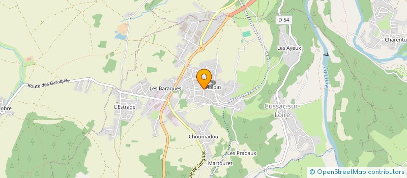 localisation de l'entreprise LA MALLE POSTALE à CUSSAC-SUR-LOIRE