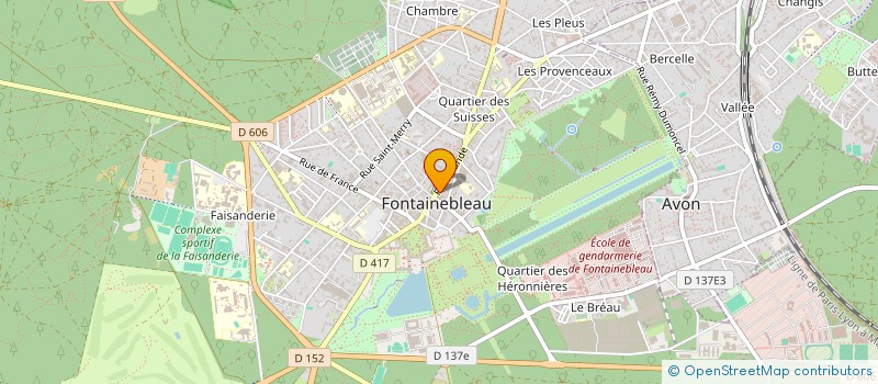localisation de l'entreprise LA MALLE POSTE à FONTAINEBLEAU