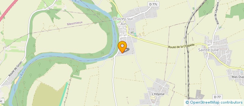 localisation de l'entreprise LA MALOTIERE  CHAZEY-SUR-AIN