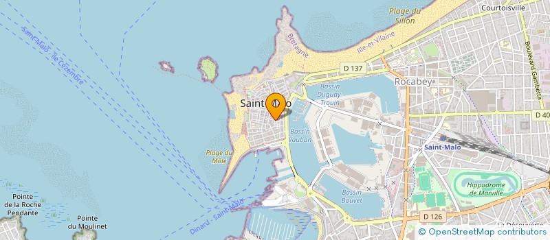 localisation de l'entreprise LA MALOUINE 3 RUE DE L'ORME  SAINT-MALO