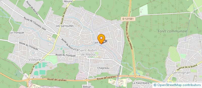 localisation de l'entreprise LA MALOUINE  SAINT-AUBIN-DE-MEDOC