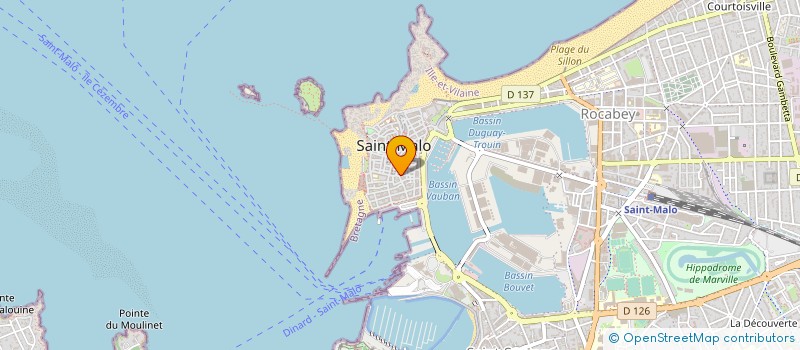 localisation de l'entreprise LA MALOUINE DE NAVIGATION à SAINT-MALO