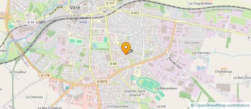 localisation de l'entreprise LA MALOUINIERE  VITRE