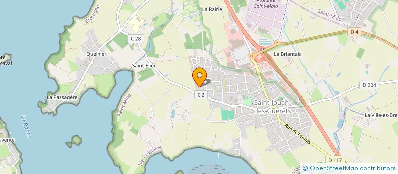 localisation de l'entreprise LA MALOUINIERE  SAINT-JOUAN-DES-GUERETS