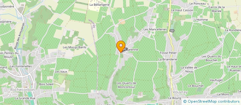 localisation de l'entreprise LA MALOURIE  VOUVRAY