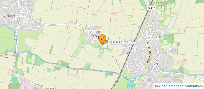 localisation de l'entreprise LA MALTERIE  BIETLENHEIM