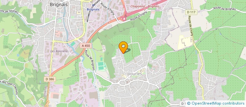 localisation de l'entreprise LA MAM AU COEUR DES VERGERS à VOURLES